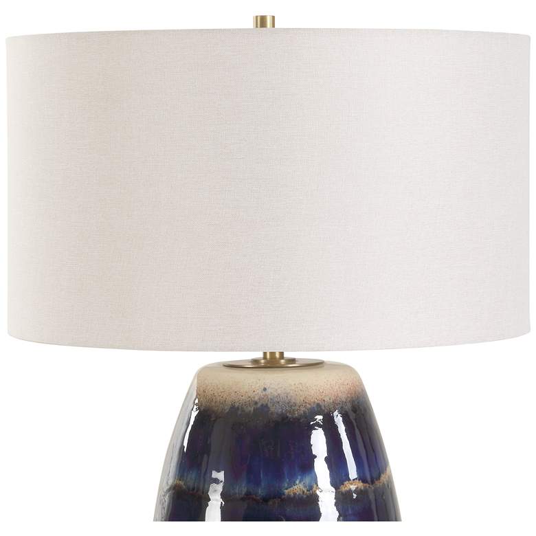 Image 4 Uttermost Orleans 27 1/2" Dk Blue Ceramic Table Lamp more views