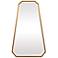 Uttermost Ottone Gold Leaf 22" x 36" Octagon Wall Mirror