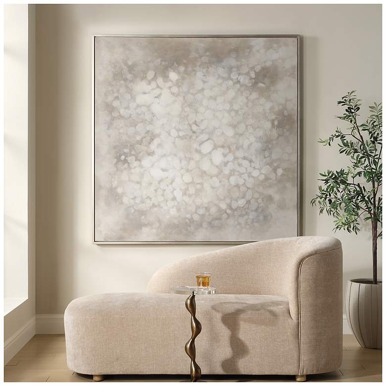 Image 1 Uttermost Out of Focus 61.7" Hand Painted Framed Canvas Wall Art