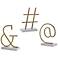 Uttermost Out of Office Brushed Brass Sculptures Set of 3