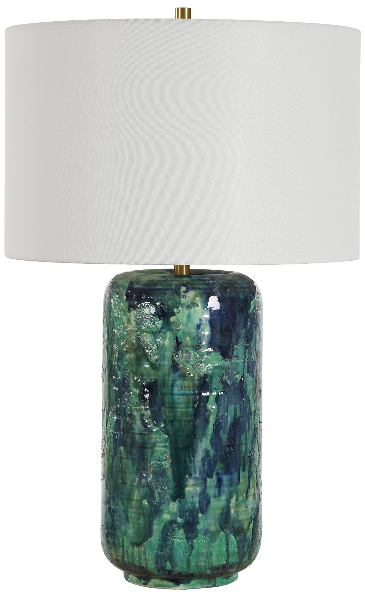 Image 4 Uttermost Out Of The Blue 26" Blended Blue Ceramic Table Lamp more views