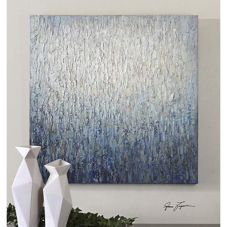 Image 1 Uttermost Outside the Window 36" Square Abstract Wall Art