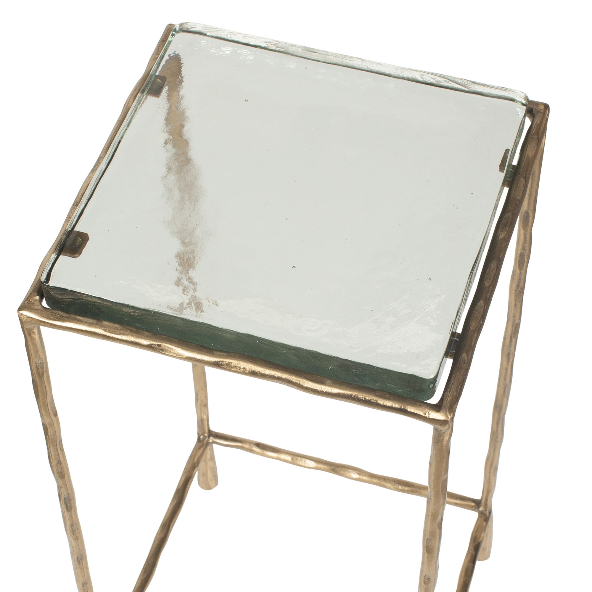 Image 6 Uttermost Ovard 24" High Metal Accent Table with Glass Top more views
