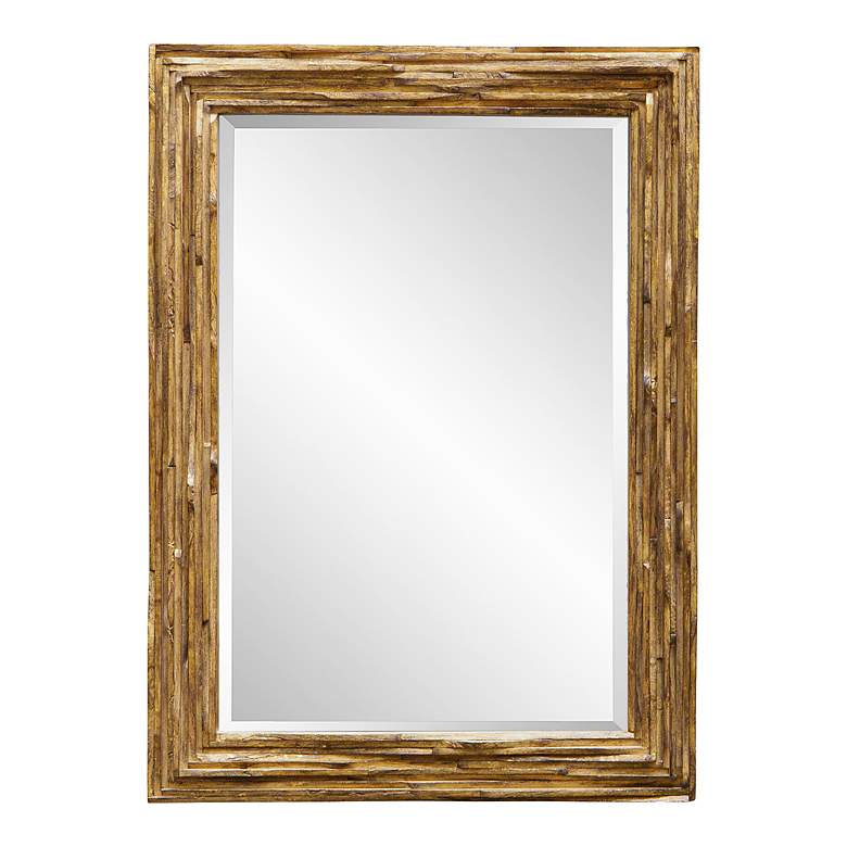 Image 2 Uttermost Overlap 32" x 43.7" Antique Gold Mirror