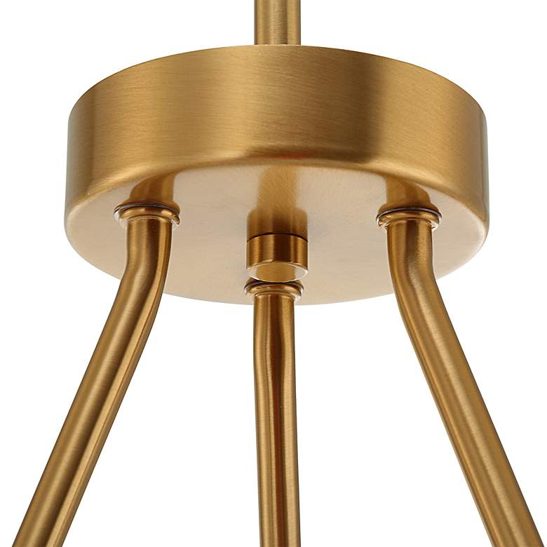 Image 6 Uttermost Oviform 30.25" Wide Brass 6 Lt Chandelier more views