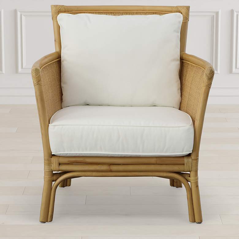 Image 1 Uttermost Pacific Natural Woven Rattan Armchair