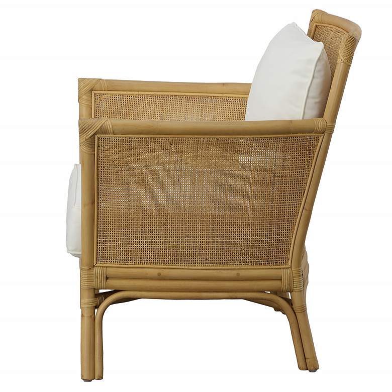 Image 4 Uttermost Pacific Natural Woven Rattan Armchair more views