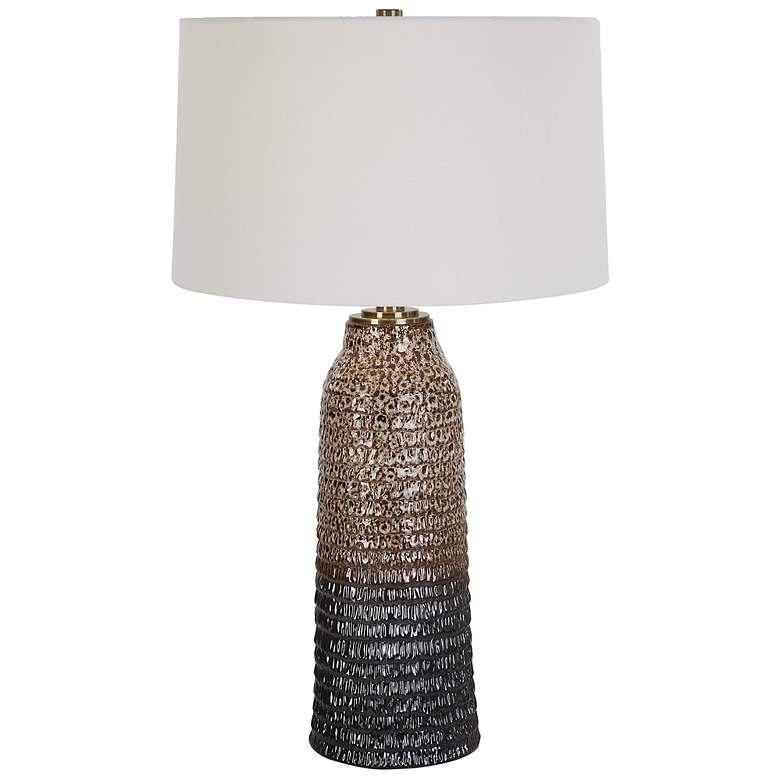 Image 2 Uttermost Padma 31" High Ivory Chocolate Ombre Ceramic Table Lamp