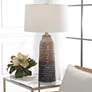 1_Uttermost Padma 31" High Ivory Chocolate Ombre Ceramic Table Lamp