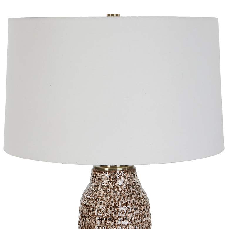 Image 3 Uttermost Padma 31" High Ivory Chocolate Ombre Ceramic Table Lamp more views