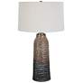Uttermost Padma Ivory Chocolate Ombre Ceramic Table Lamp