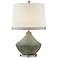 Uttermost Padova Aged Light Blue Glaze Ceramic Table Lamp