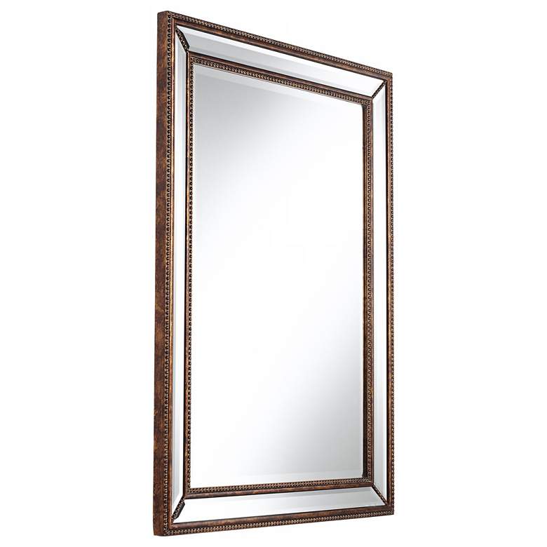 Image 5 Uttermost Palais Bronze 30" x 40" Beaded Wall Mirror more views