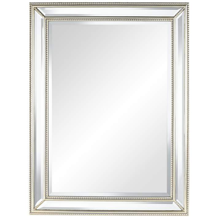 Uttermost 09081 Lahvahn Gloss White Silver Mirror