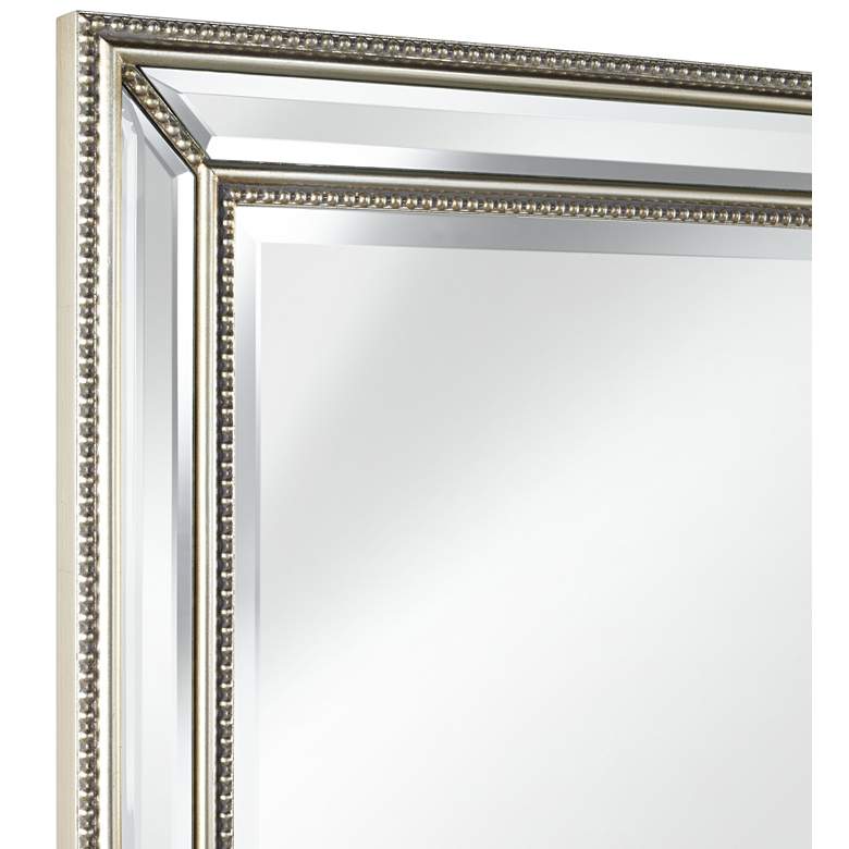 Image 4 Uttermost Palais Silver 30 inch x 40 inch Beaded Wall Mirror more views