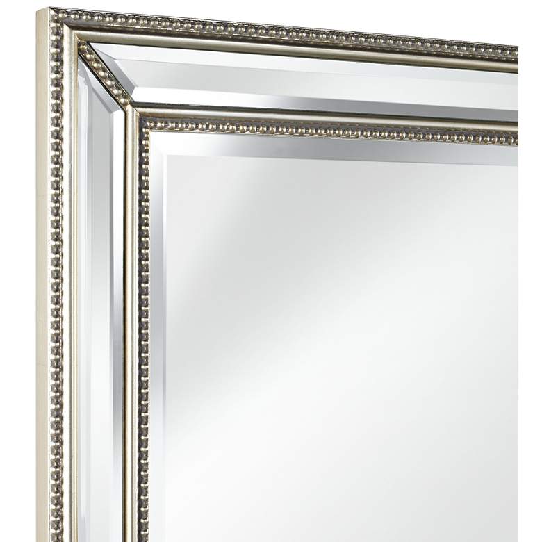 Image 3 Uttermost Palais Silver 30" x 40" Beaded Wall Mirrors Set of 2 more views