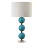 4_Uttermost Palawan 31 1/4" High Turquoise Blue Glaze Ceramic Table Lamp more views