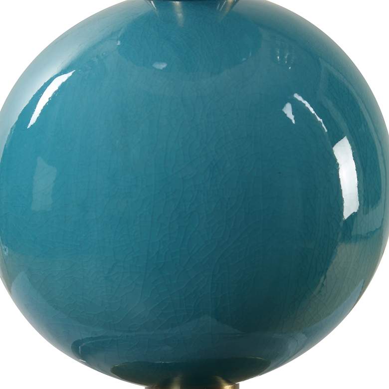 Image 7 Uttermost Palawan 31 1/4" High Turquoise Blue Glaze Ceramic Table Lamp more views