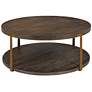 2_Uttermost Palisade 40" Wide Coffee Wood Round Coffee Table