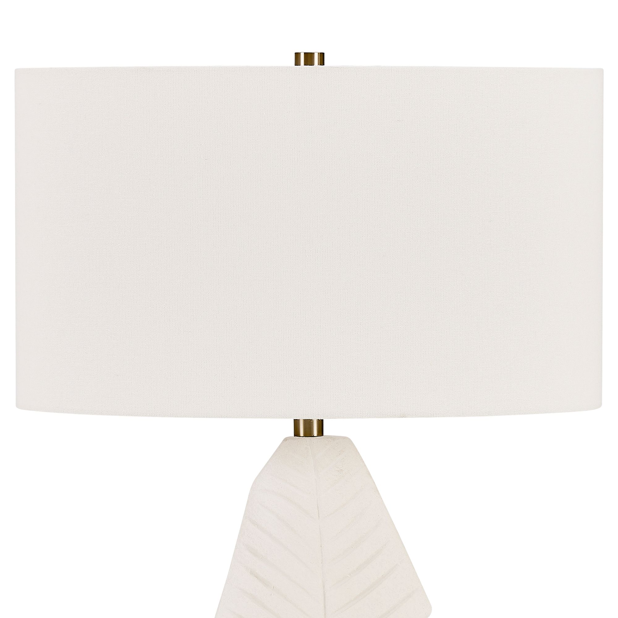 Image 7 Uttermost Palm Leaf 31 1/4" White Ceramic Table Lamp more views