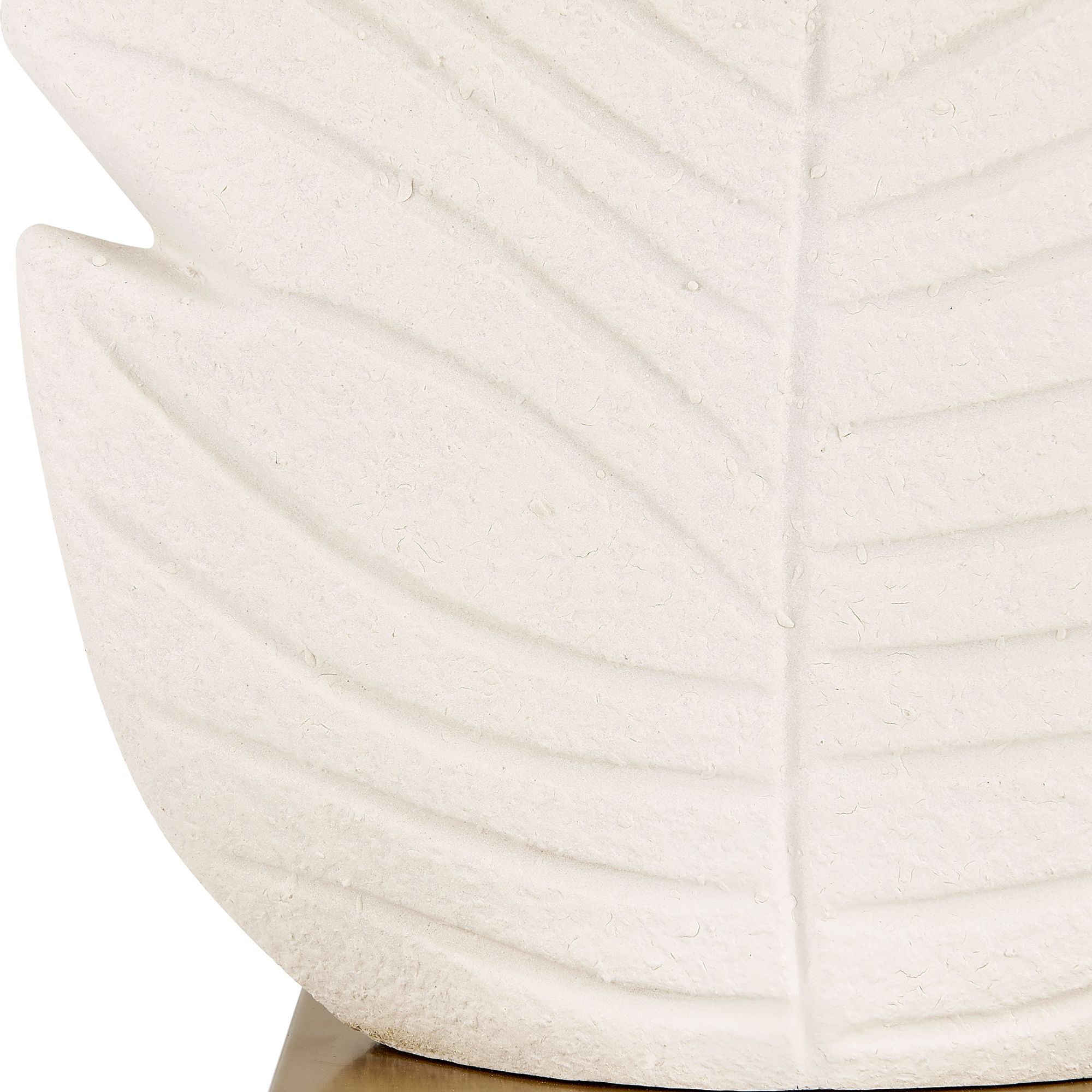 Image 6 Uttermost Palm Leaf 31 1/4" White Ceramic Table Lamp more views