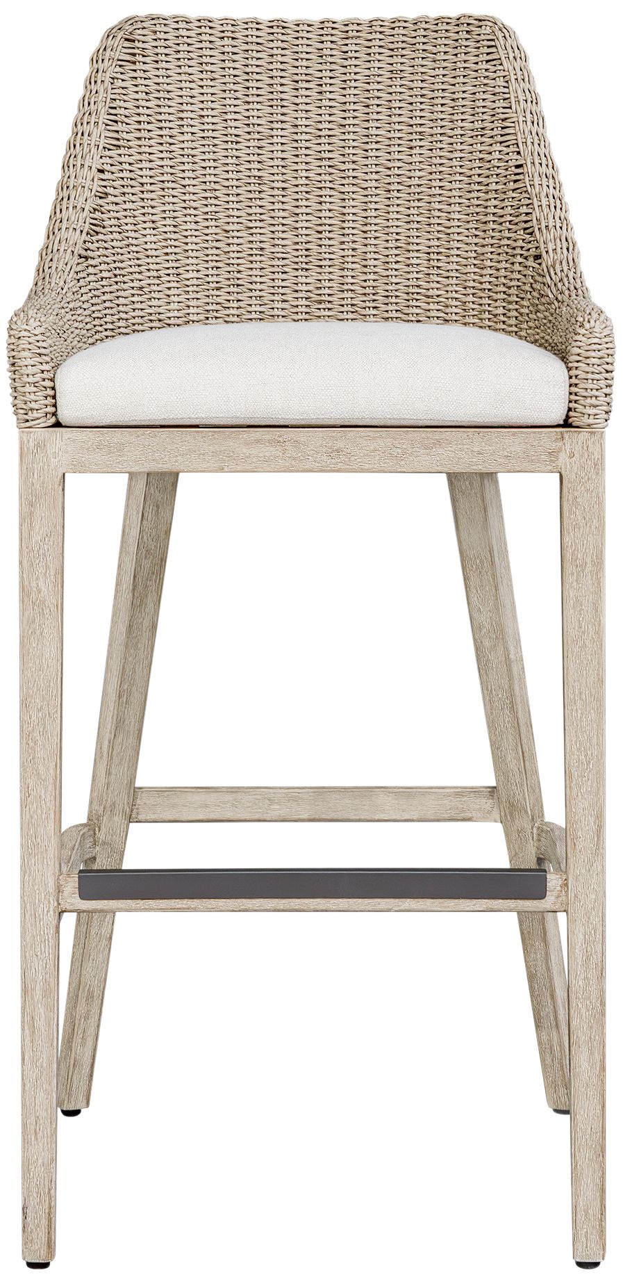 Image 2 Uttermost Paloma Wicher Cushioned Outdoor Bar Stool