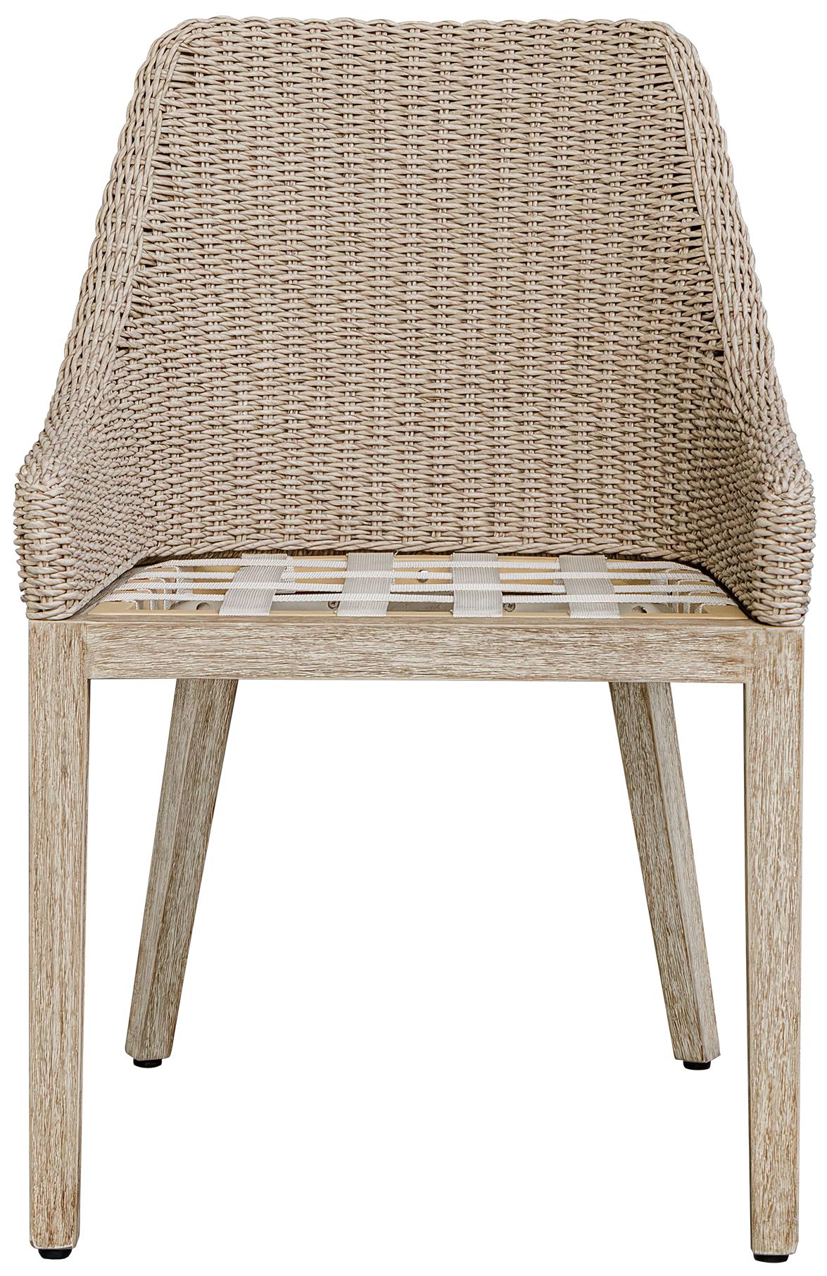 Image 4 Uttermost Paloma Wicker Cushioned Outdoor Dining Chair more views