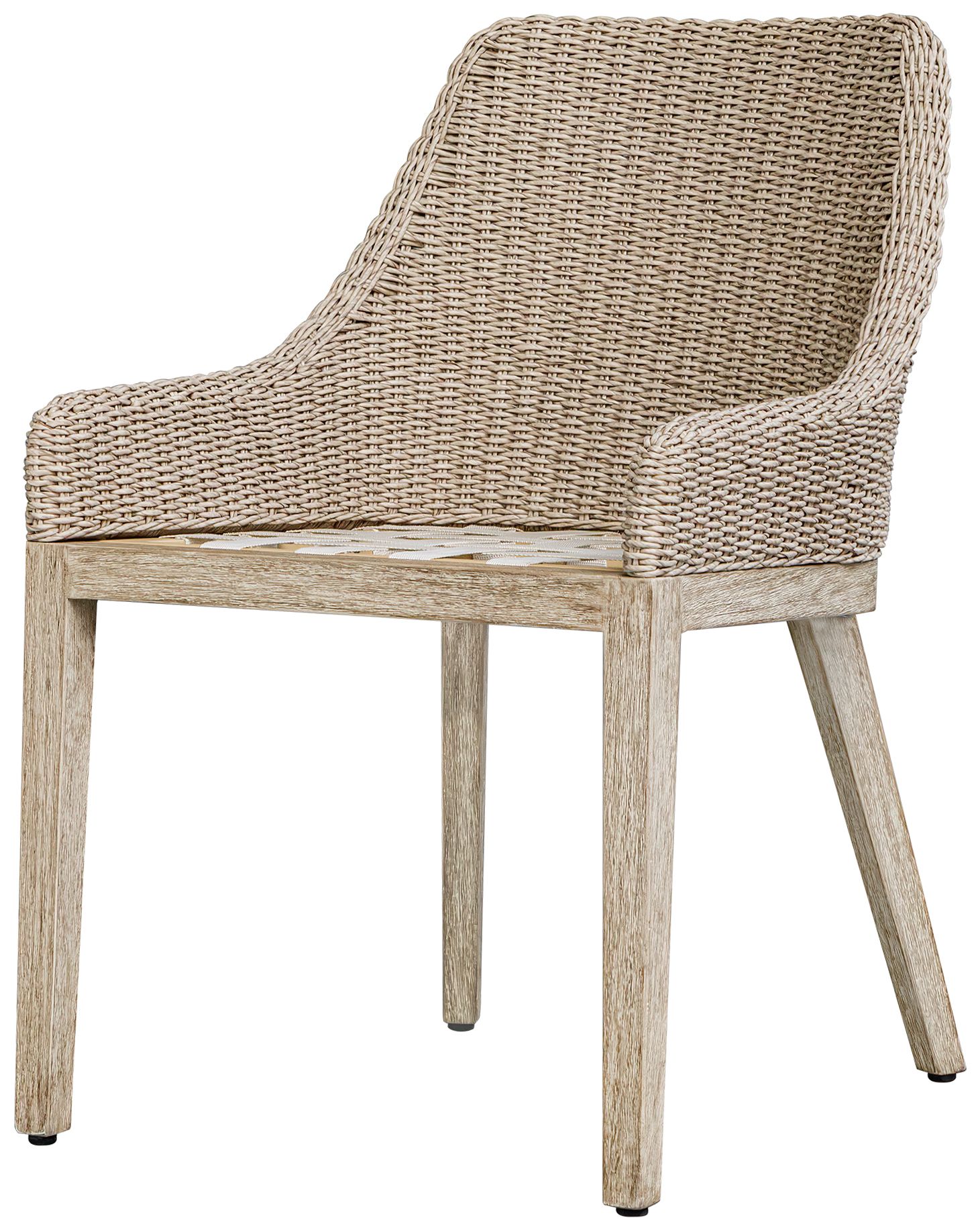 Image 5 Uttermost Paloma Wicker Cushioned Outdoor Dining Chair more views