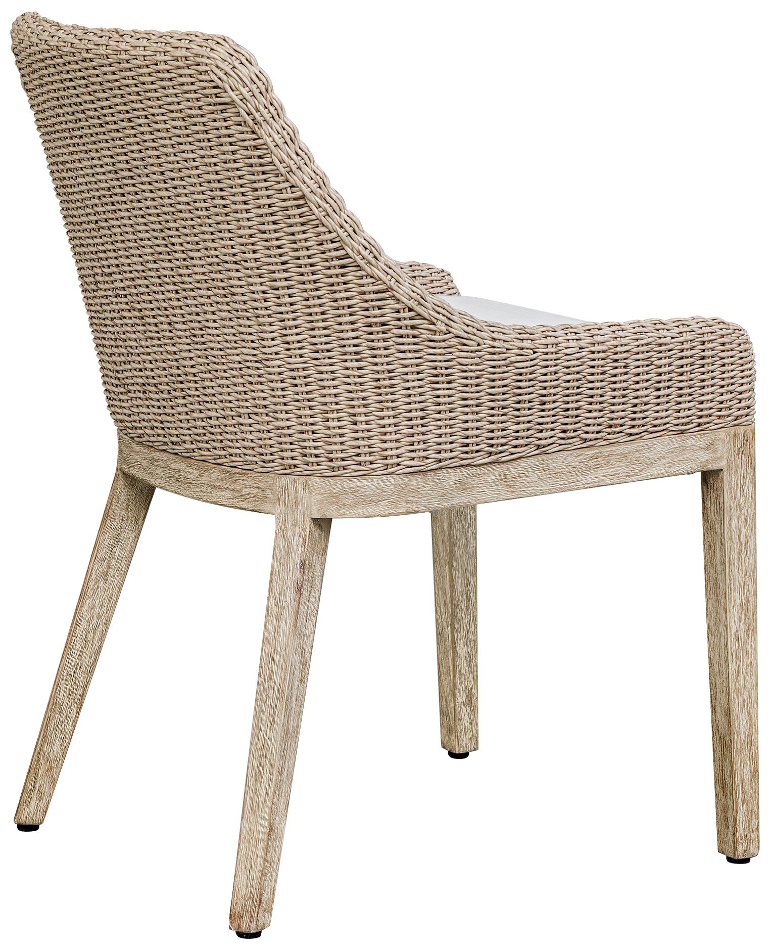 Image 6 Uttermost Paloma Wicker Cushioned Outdoor Dining Chair more views