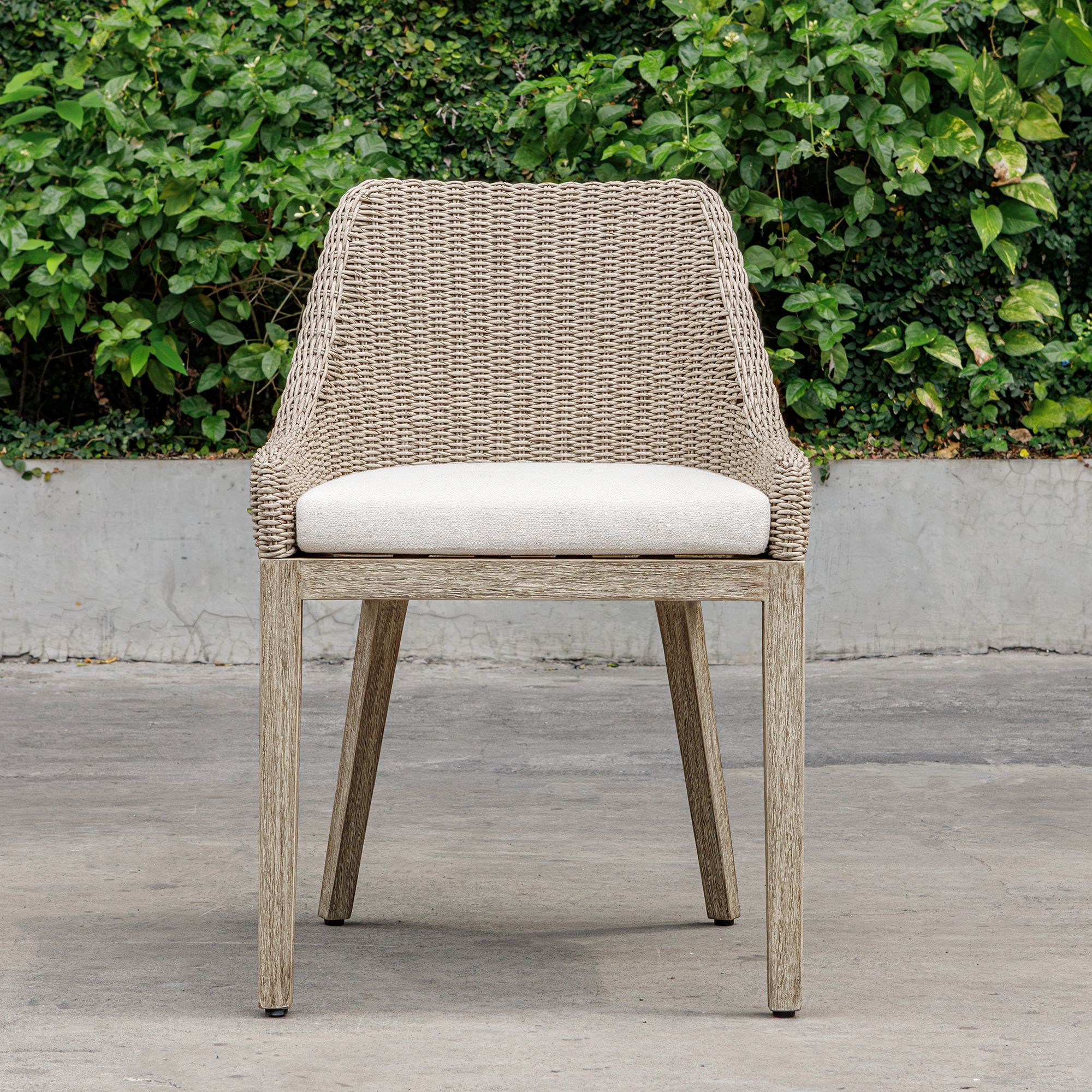 Uttermost Paloma Wicker Cushioned Outdoor Dining Chair