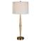 Uttermost Palu 37 1/2" Light Beige Travertine Column Table Lamp