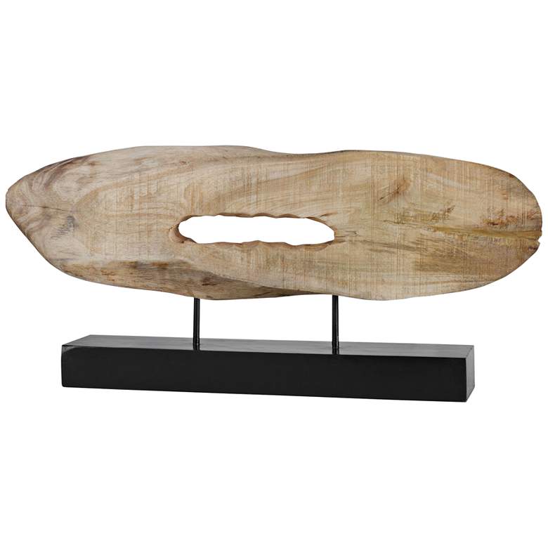 Image 2 Uttermost Paol 28 3/4 inch Wide Natural Wood Log Sculpture