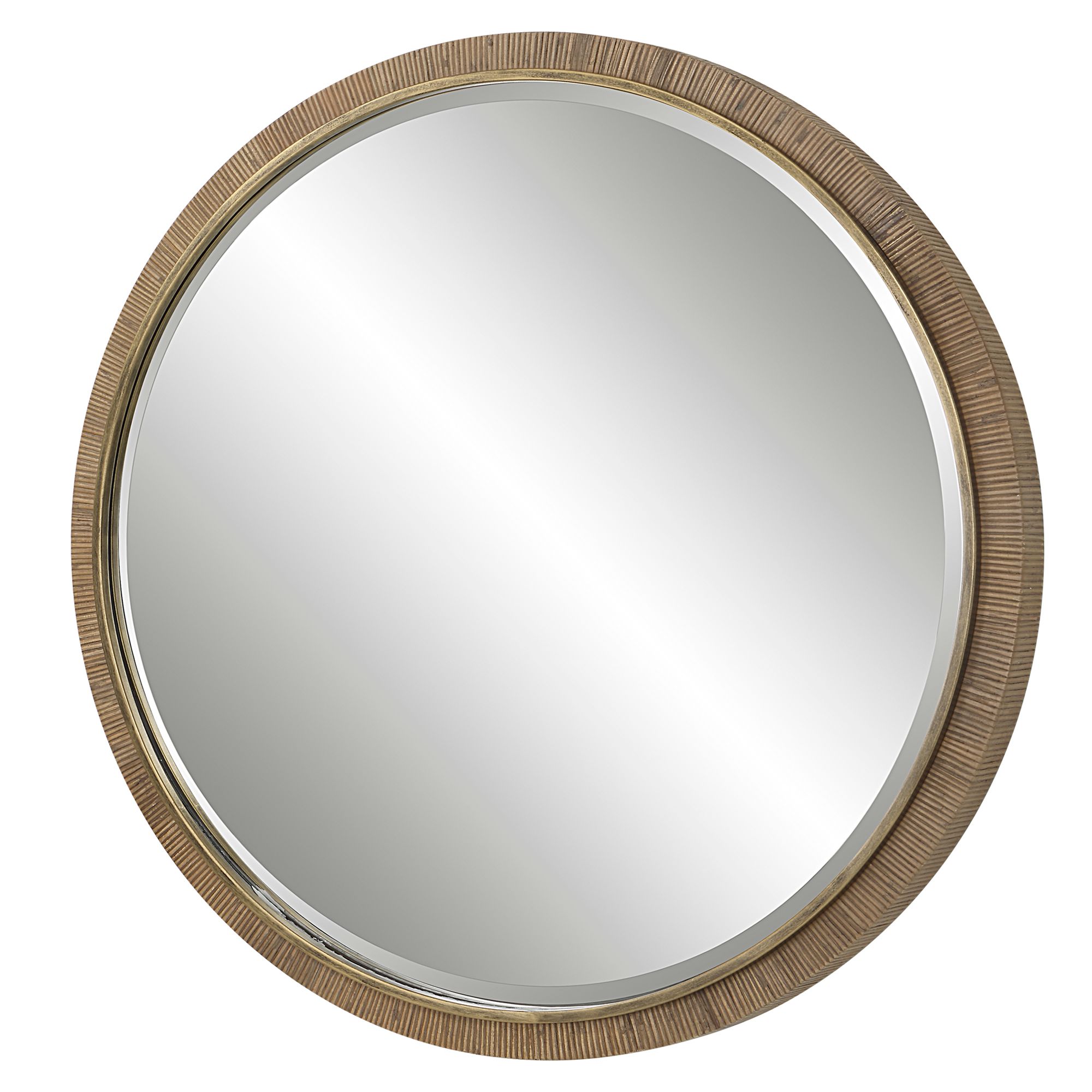 Image 5 Uttermost Paradise 39 1/4" Wide Round Rattan Wall Mirror more views