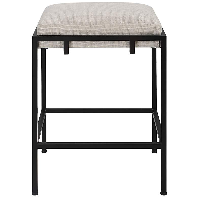 Image 2 Uttermost Paradox 27" Matte Black Iron Counter Stool