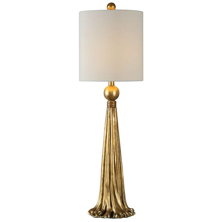 Image 2 Uttermost Paravani 37 inch High Antique Metallic Gold Buffet Table Lamp