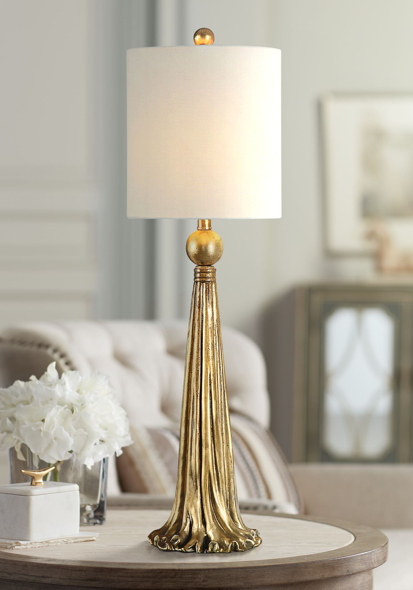 gold buffet lamps