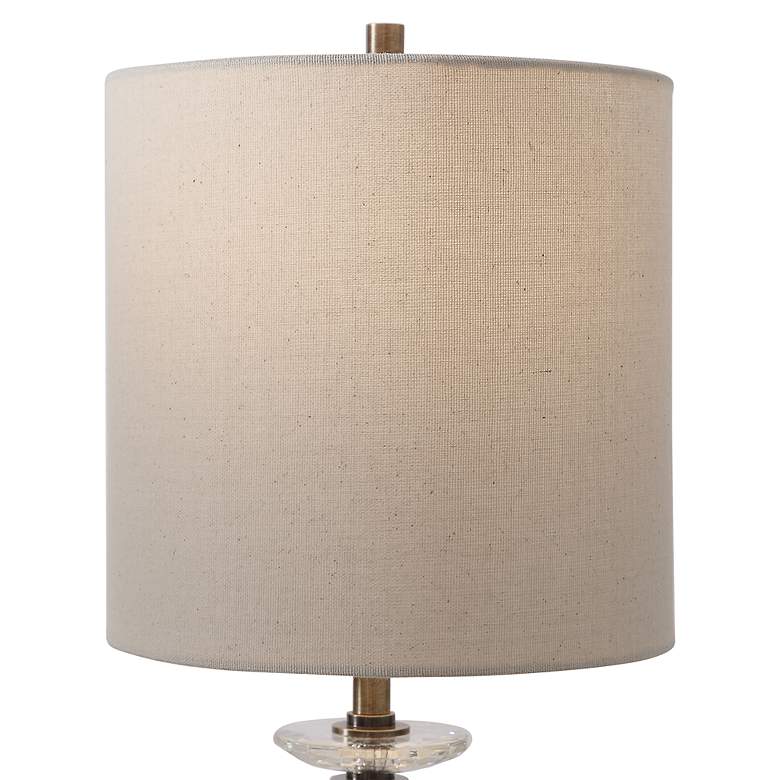 Image 3 Uttermost Parnell 33 3/4 inch Antiqued Brass Plated Buffet Table Lamp more views