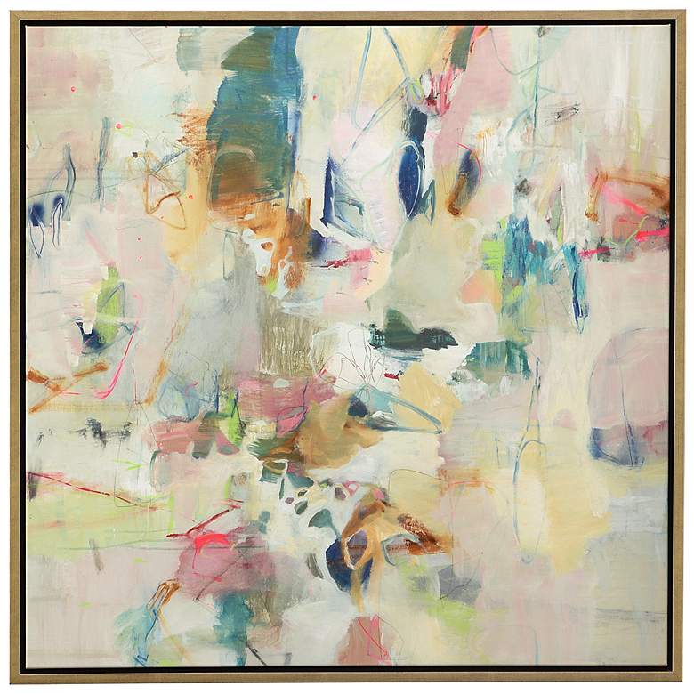 Image 2 Uttermost Party Time 41 3/4" Square Framed Canvas Wall Art