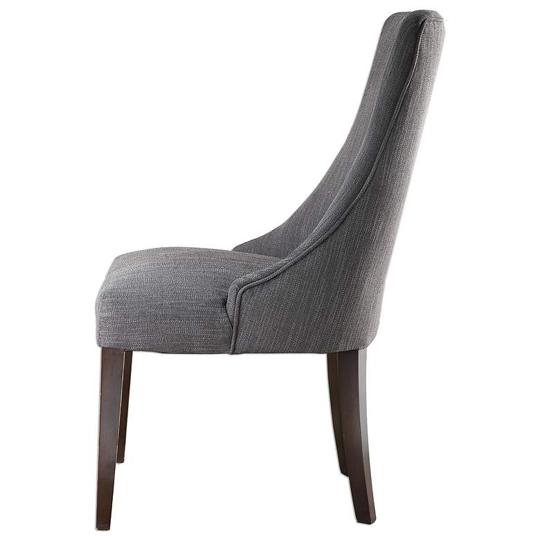 Image 3 Uttermost Patamon 25" Wide Gray Fabric Modern Dining Chairs Set of 2 more views