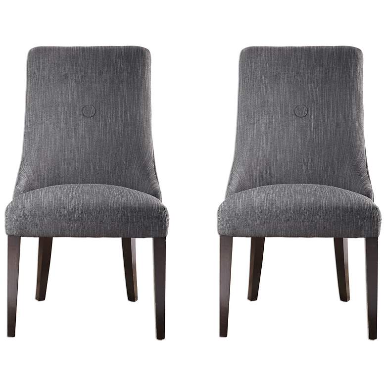 Image 2 Uttermost Patamon Set of 2 Armless Chairs