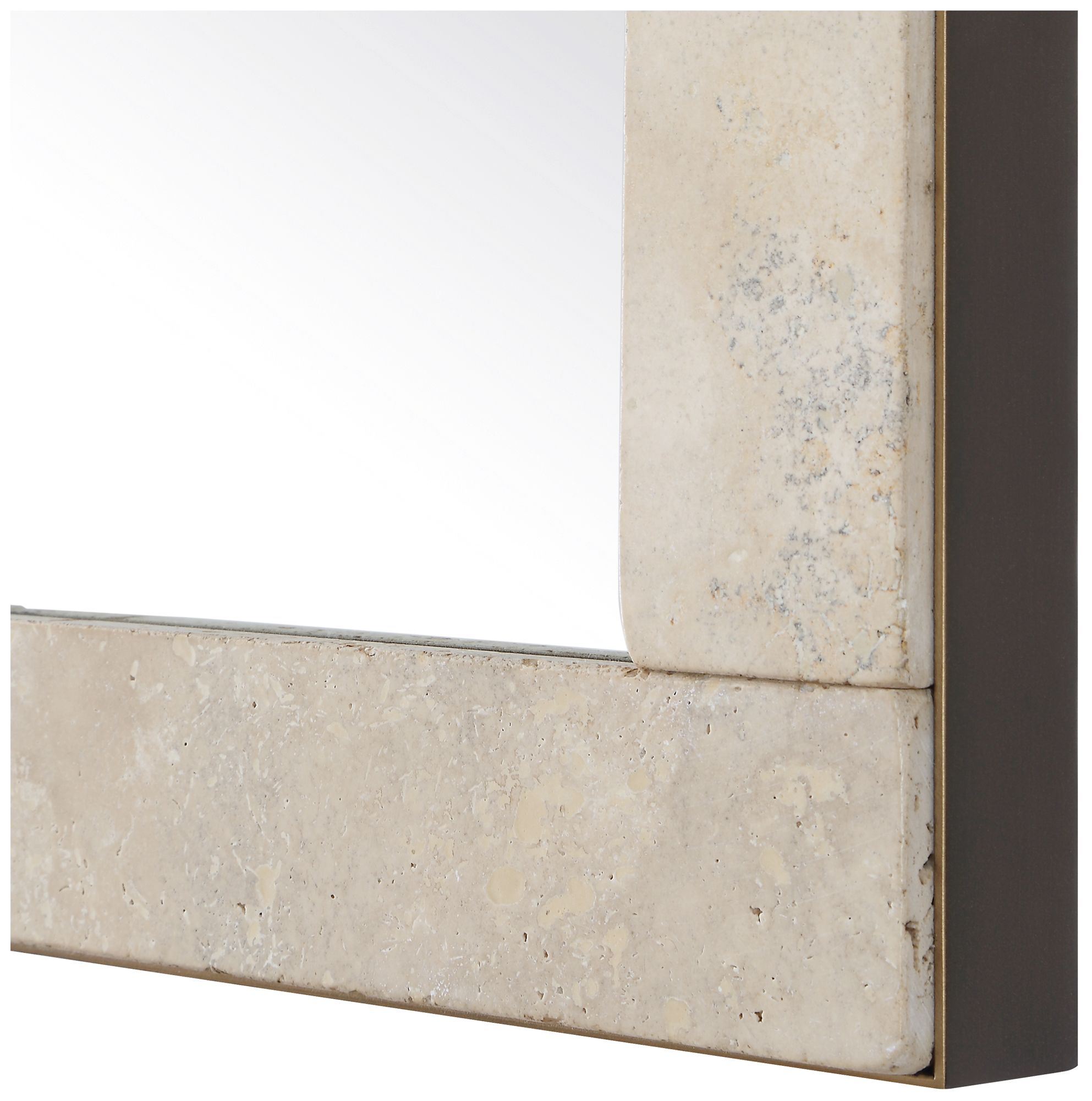 Image 5 Uttermost Pave 23 5/8" x 35 3/8" Travertine with Bronze Framed Wa more views