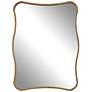 3_Uttermost Pavia Antiqued Gold 28" x 36" Curvy Vanity Wall Mirror