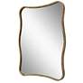 5_Uttermost Pavia Antiqued Gold 28" x 36" Curvy Vanity Wall Mirror more views