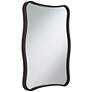 6_Uttermost Pavia Dark Bronze 24" x 32" Curvy Wall Mirror more views