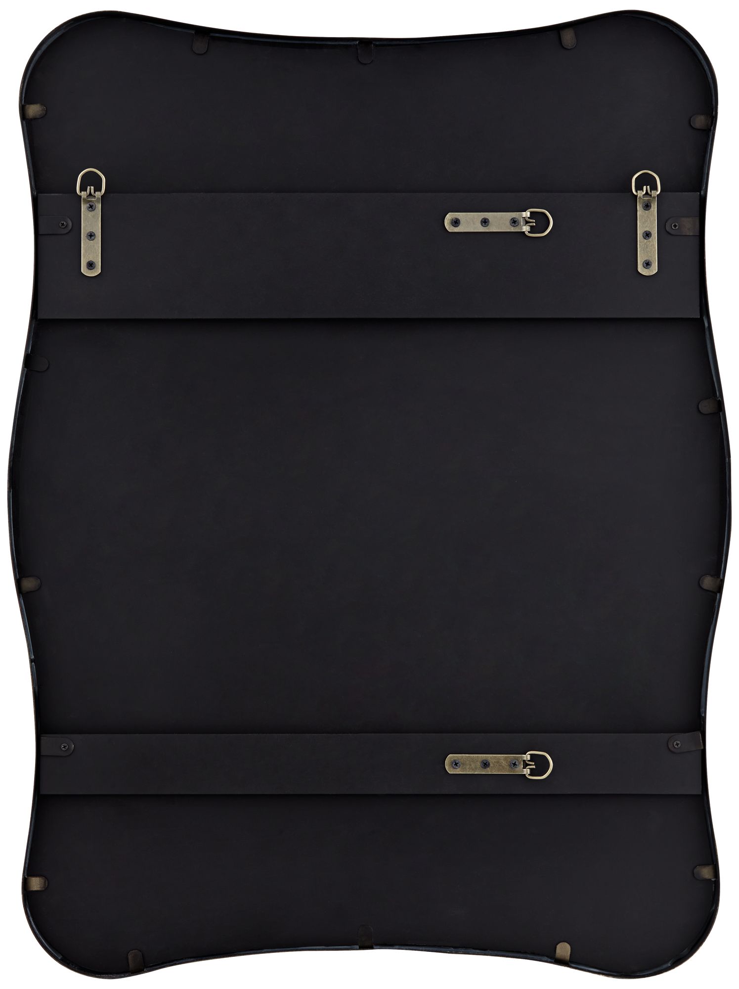 Uttermost Pavia Dark Bronze 24" x 32" Curvy Wall Mirror