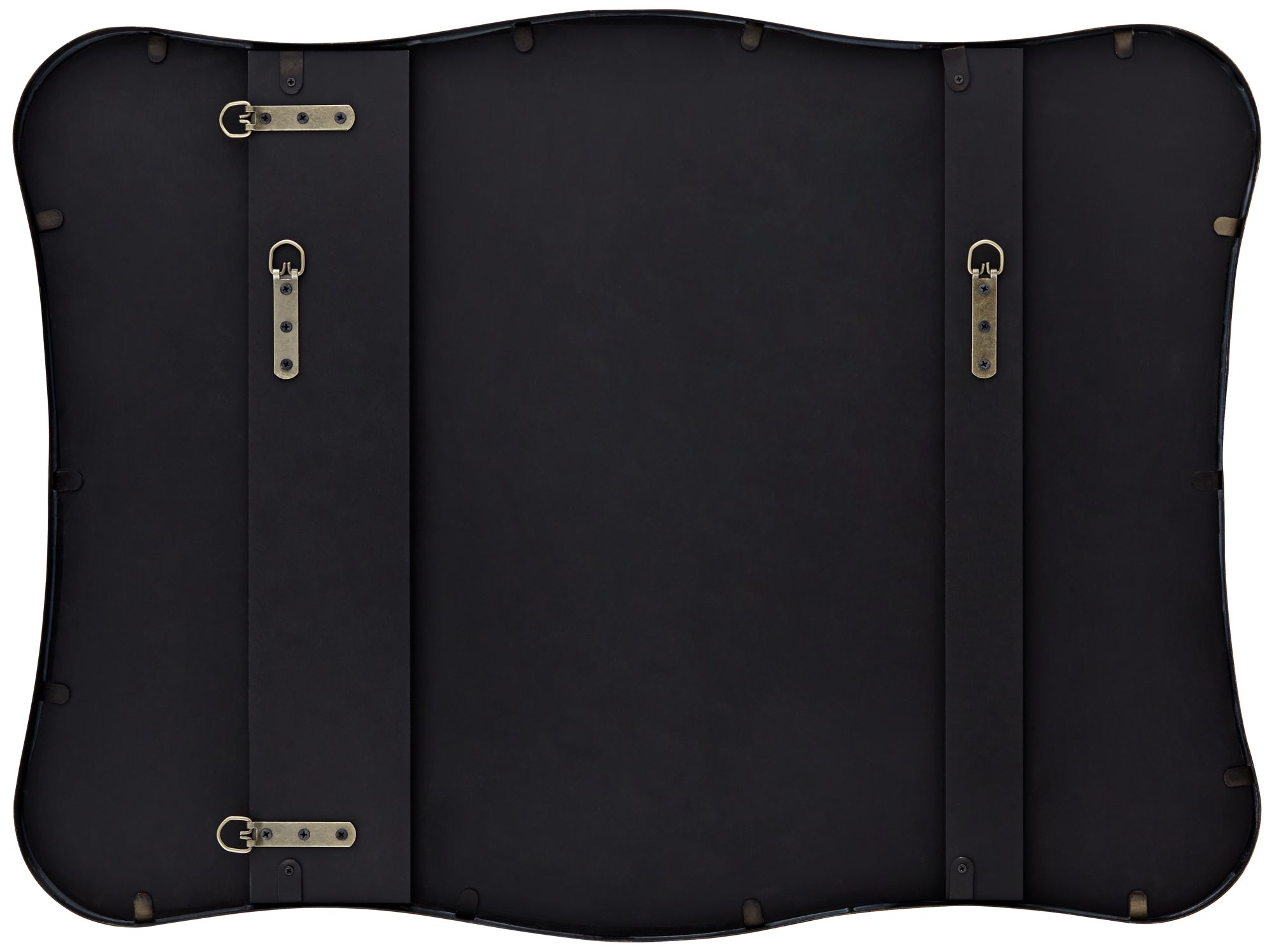 Uttermost Pavia Dark Bronze 24" x 32" Curvy Wall Mirror