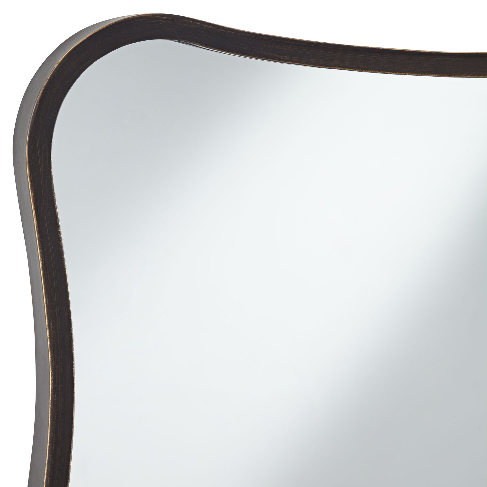 Image 2 Uttermost Pavia Dark Bronze 24" x 32" Curvy Wall Mirrors Set of 2 more views