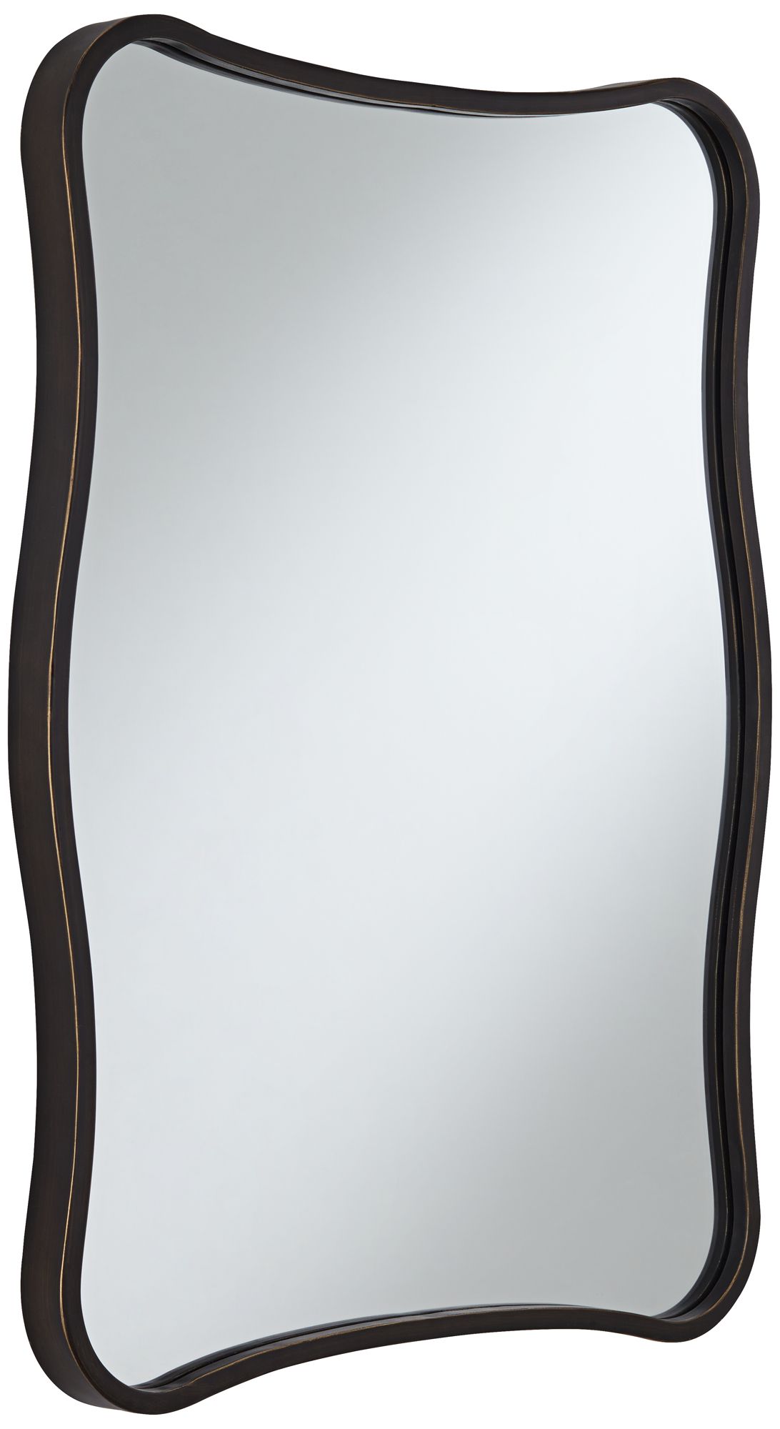 Image 5 Uttermost Pavia Dark Bronze 24" x 32" Curvy Wall Mirrors Set of 2 more views