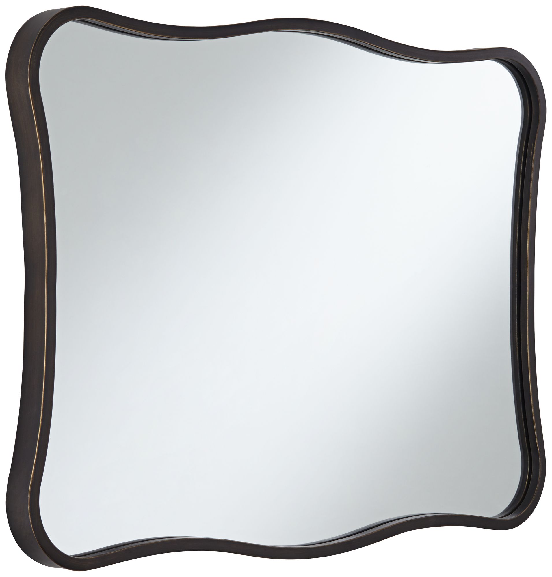 Image 6 Uttermost Pavia Dark Bronze 24" x 32" Curvy Wall Mirrors Set of 2 more views