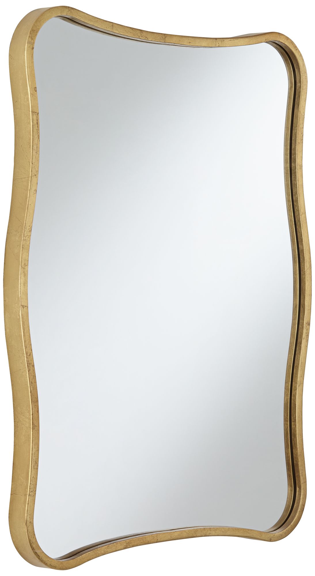 Uttermost Pavia Gold Metal 24" x 32" Curvy Wall Mirror Image 6